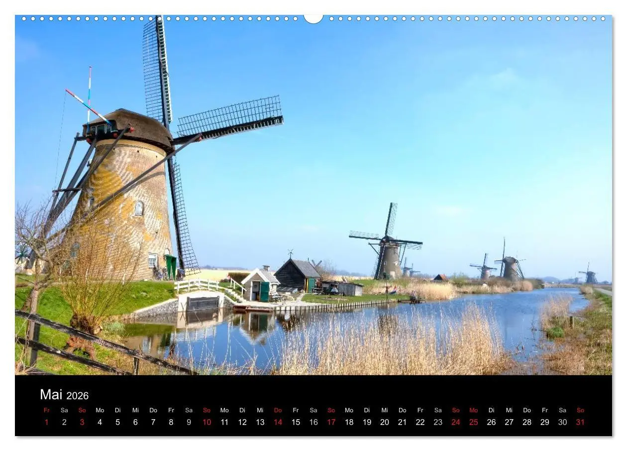 Bild: 9783516198386 | Die Niederlande (hochwertiger Premium Wandkalender 2026 DIN A2...