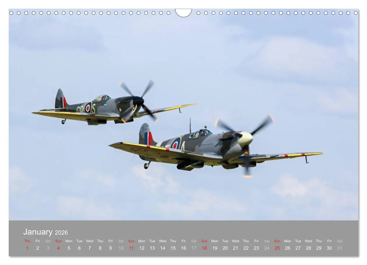 Bild: 9783516578386 | The Flying Legends (Wall Calendar 2026 DIN A3 landscape), CALVENDO...