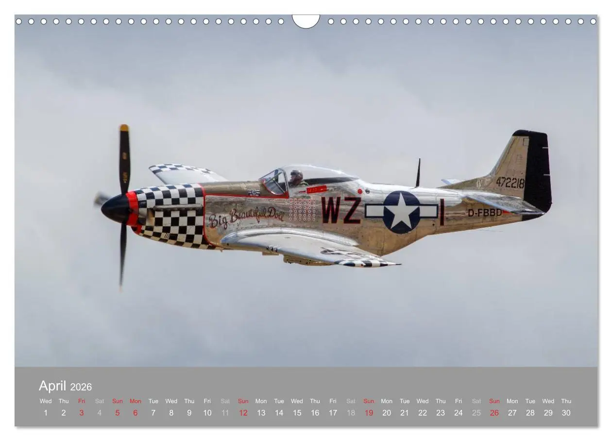 Bild: 9783516578386 | The Flying Legends (Wall Calendar 2026 DIN A3 landscape), CALVENDO...