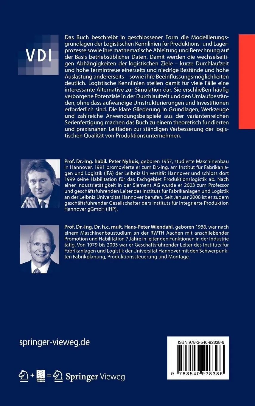 Rückseite: 9783540928386 | Logistische Kennlinien | Grundlagen, Werkzeuge und Anwendungen | Buch