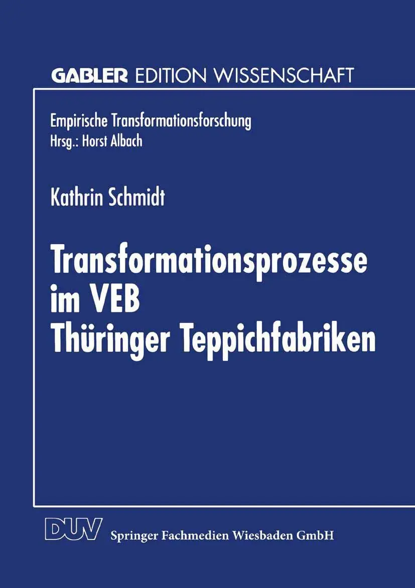 Cover: 9783824468386 | Transformationsprozesse im VEB Thüringer Teppichfabriken | Schmidt
