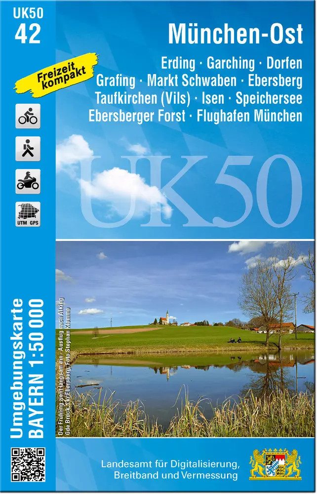 Cover: 9783899338386 | München-Ost Dorfen - Ebersberg - Erding 1 : 50 000 (UK50-42) | Deutsch