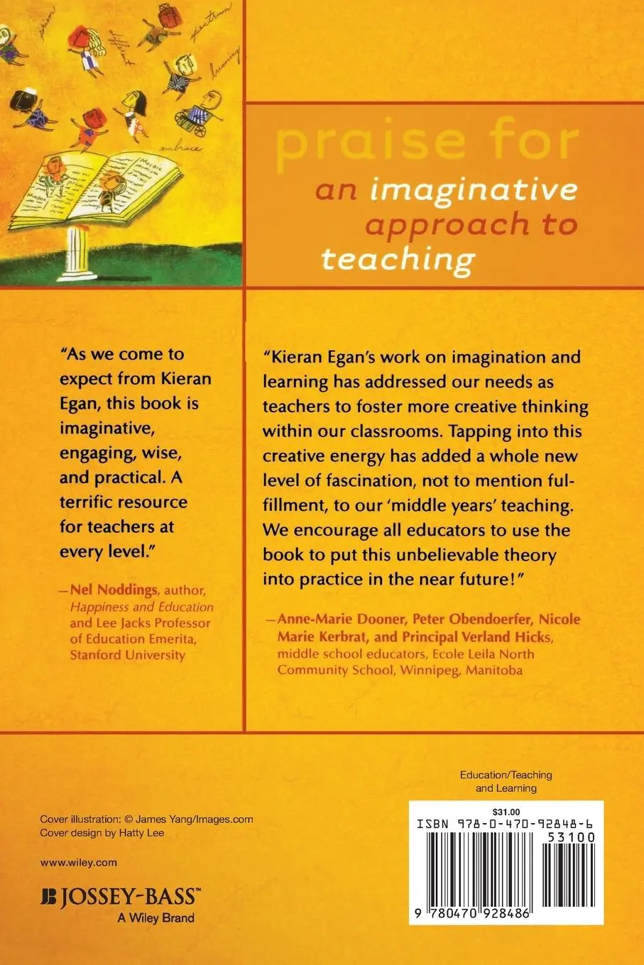 Rückseite: 9780470928486 | An Imaginative Approach to Teaching | Kieran Egan | Taschenbuch | 2005