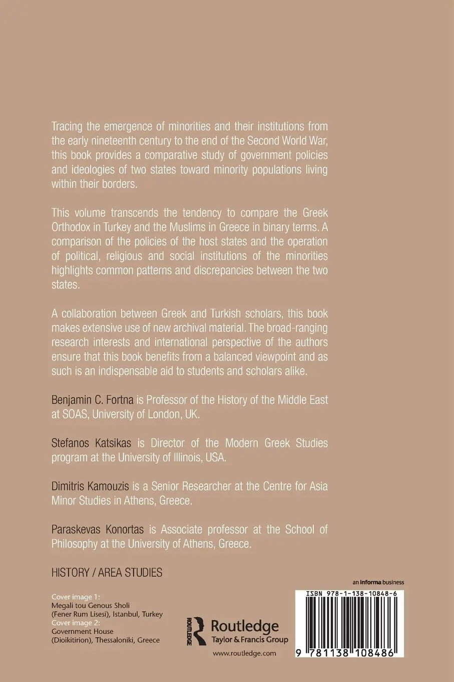 Rückseite: 9781138108486 | State-Nationalisms in the Ottoman Empire, Greece and Turkey | Buch
