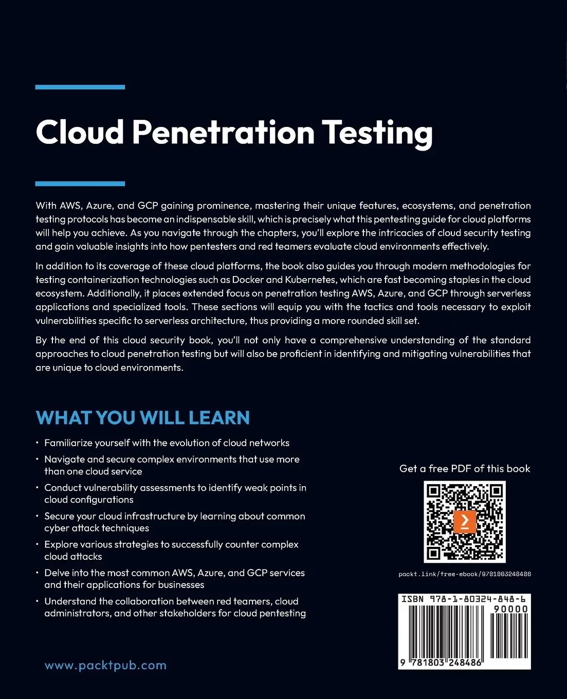 Rückseite: 9781803248486 | Cloud Penetration Testing | Kim Crawley | Taschenbuch | Englisch