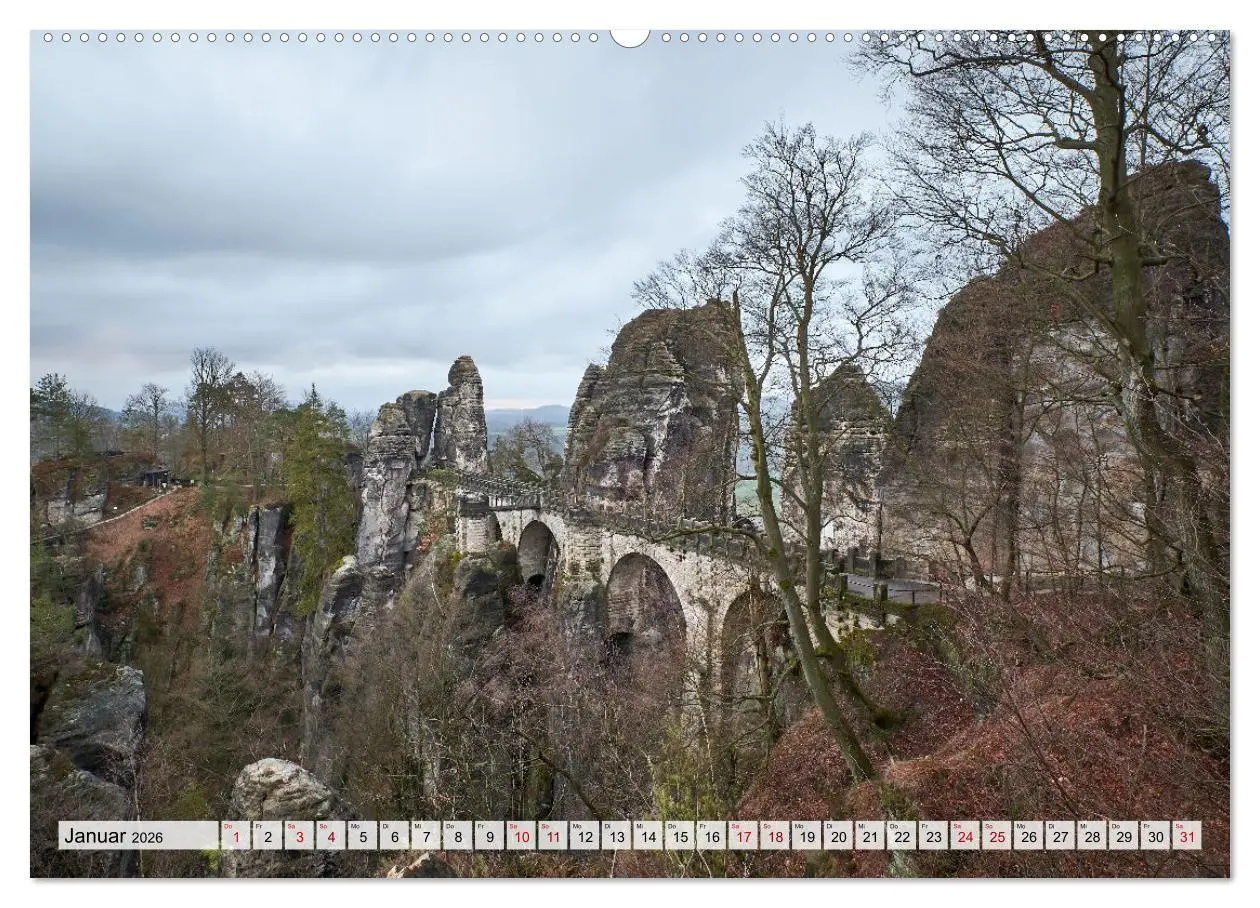 Bild: 9783457548486 | Sächsische Schweiz Momente 2026 (Wandkalender 2026 DIN A2 quer),...