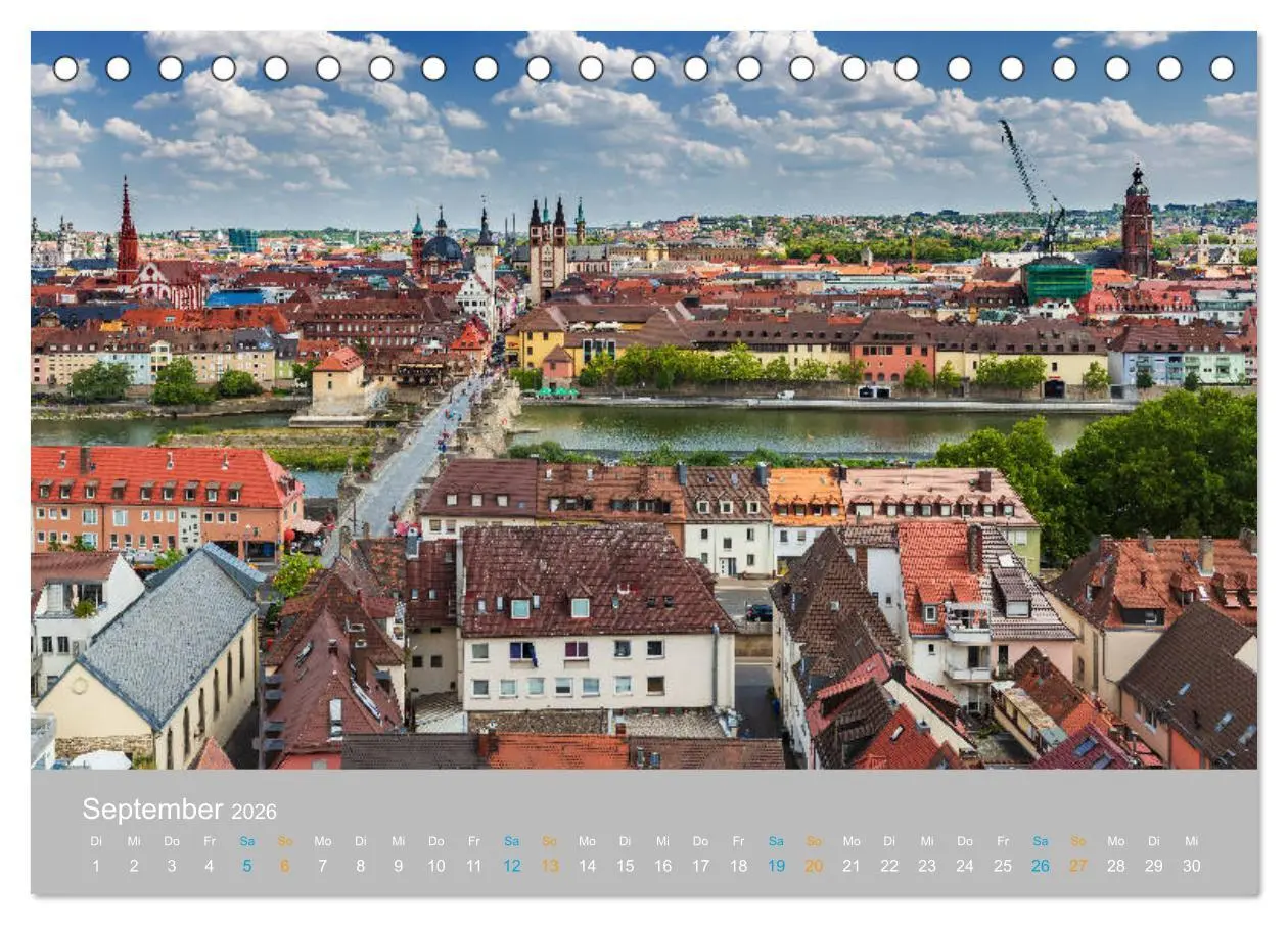 Bild: 9783457788486 | Würzburg - Stadt der Kirchen (Tischkalender 2026 DIN A5 quer),...