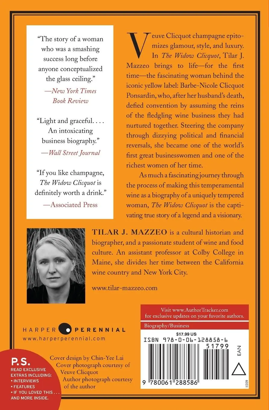 Rückseite: 9780061288586 | The Widow Clicquot | Tilar J. Mazzeo | Taschenbuch | Englisch | 2009