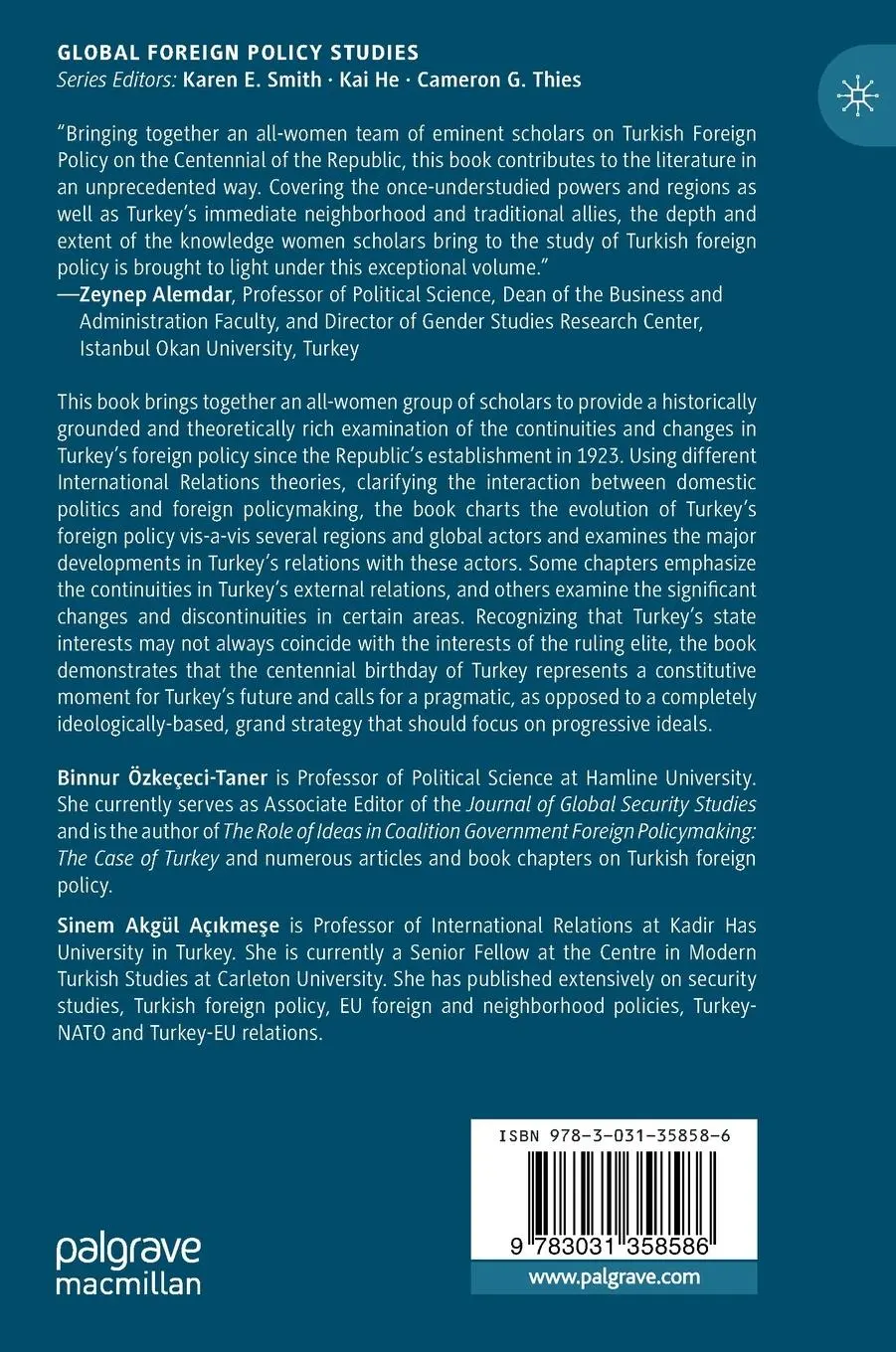 Rückseite: 9783031358586 | One Hundred Years of Turkish Foreign Policy (1923-2023) | Buch | xxvii