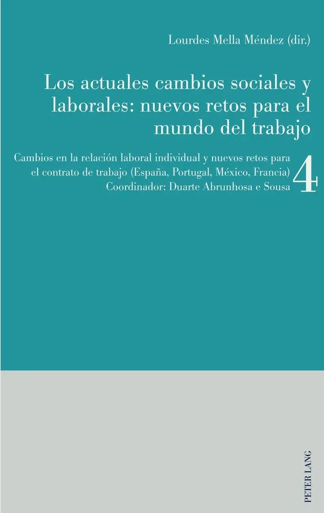 Los actuales cambios sociales y laborales: nuevos retos para el mundo del trabajo: Libro 4: Cambios en la relación laboral individual y nuevos retos ... trabajo (España, Portugal, México, Francia)