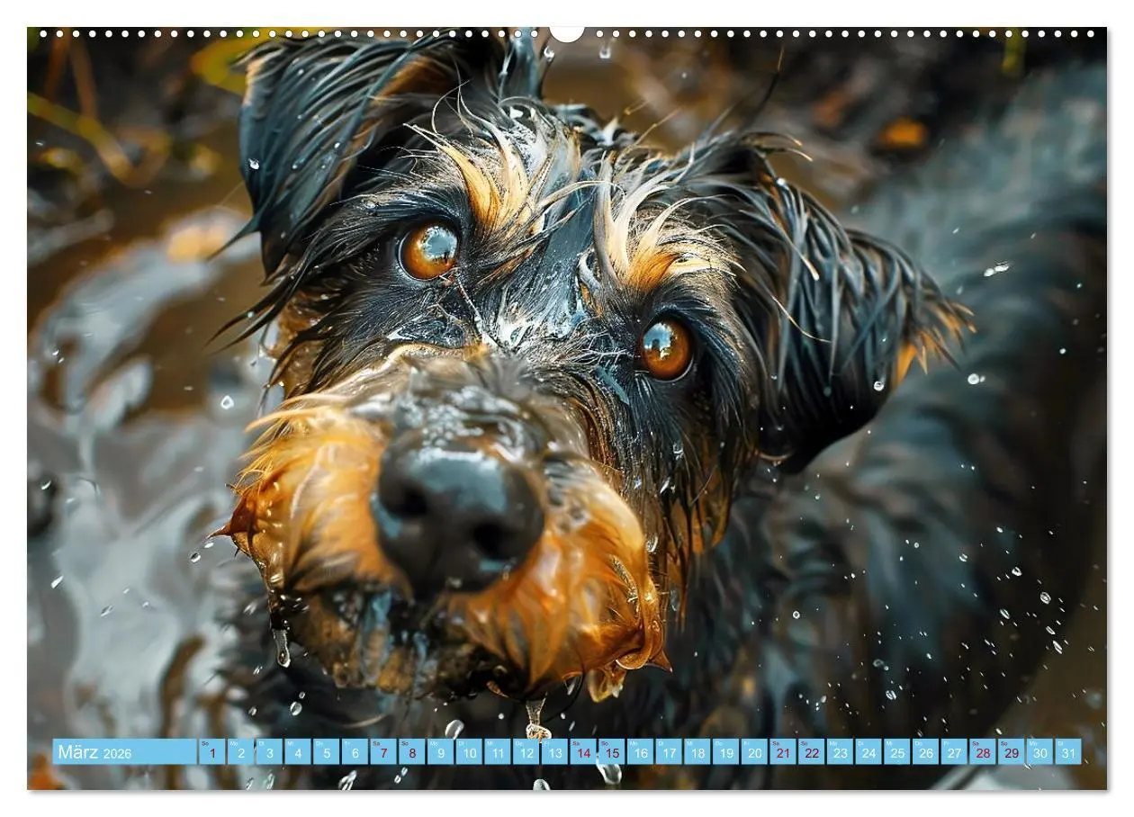 Bild: 9783457398586 | Hunde und Wasser (hochwertiger Premium Wandkalender 2026 DIN A2...