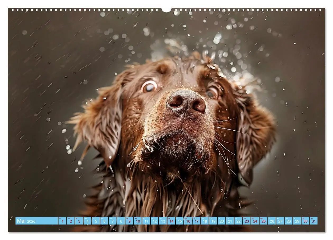Bild: 9783457398586 | Hunde und Wasser (hochwertiger Premium Wandkalender 2026 DIN A2...