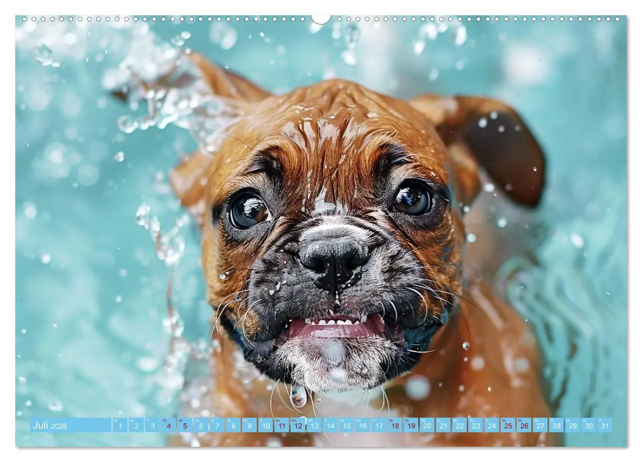 Bild: 9783457398586 | Hunde und Wasser (hochwertiger Premium Wandkalender 2026 DIN A2...