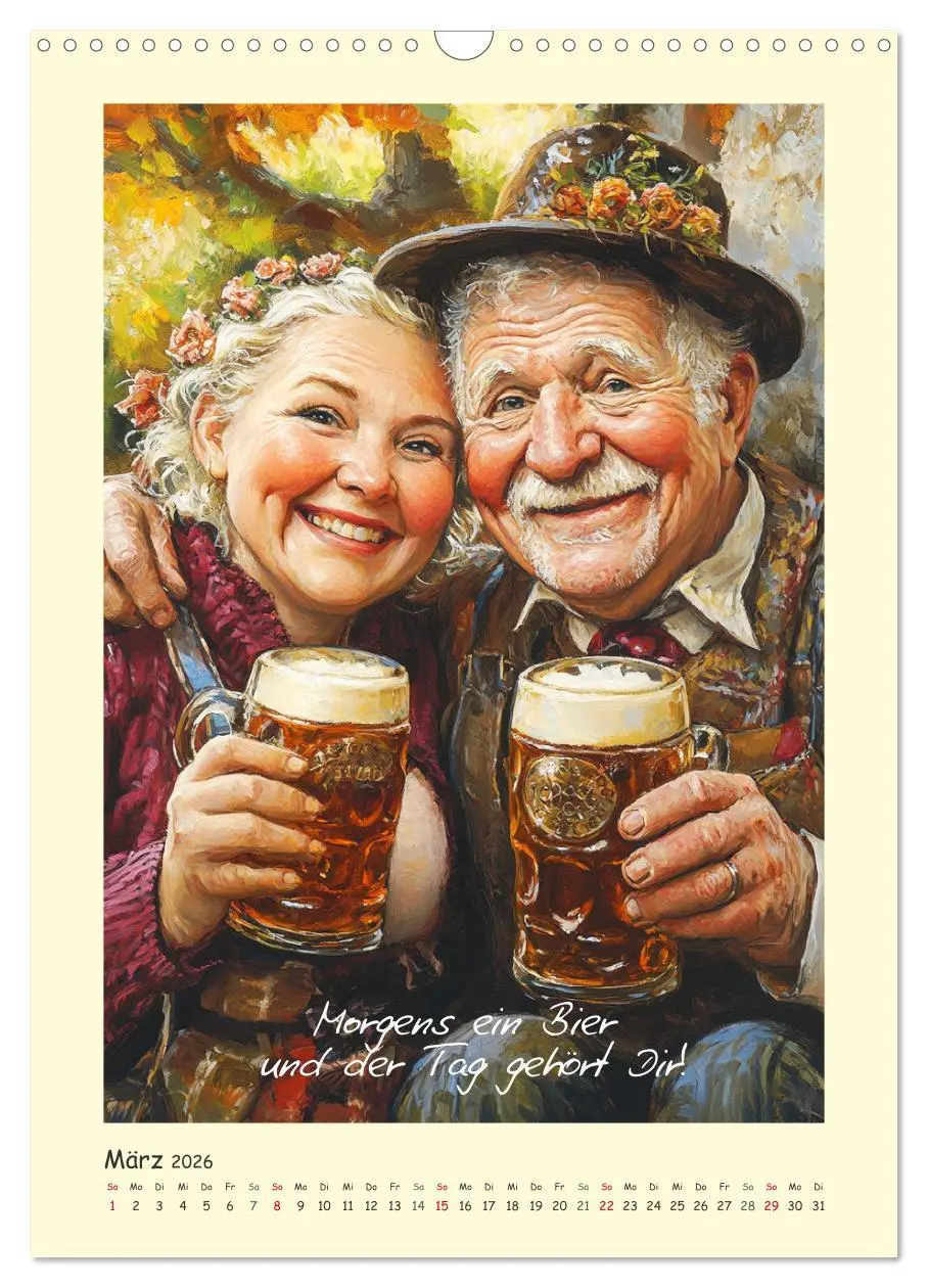 Bild: 9783516248586 | Bier, Bäuche, Sprüche. Spaß mit Hopfen und Malz (Wandkalender 2026...