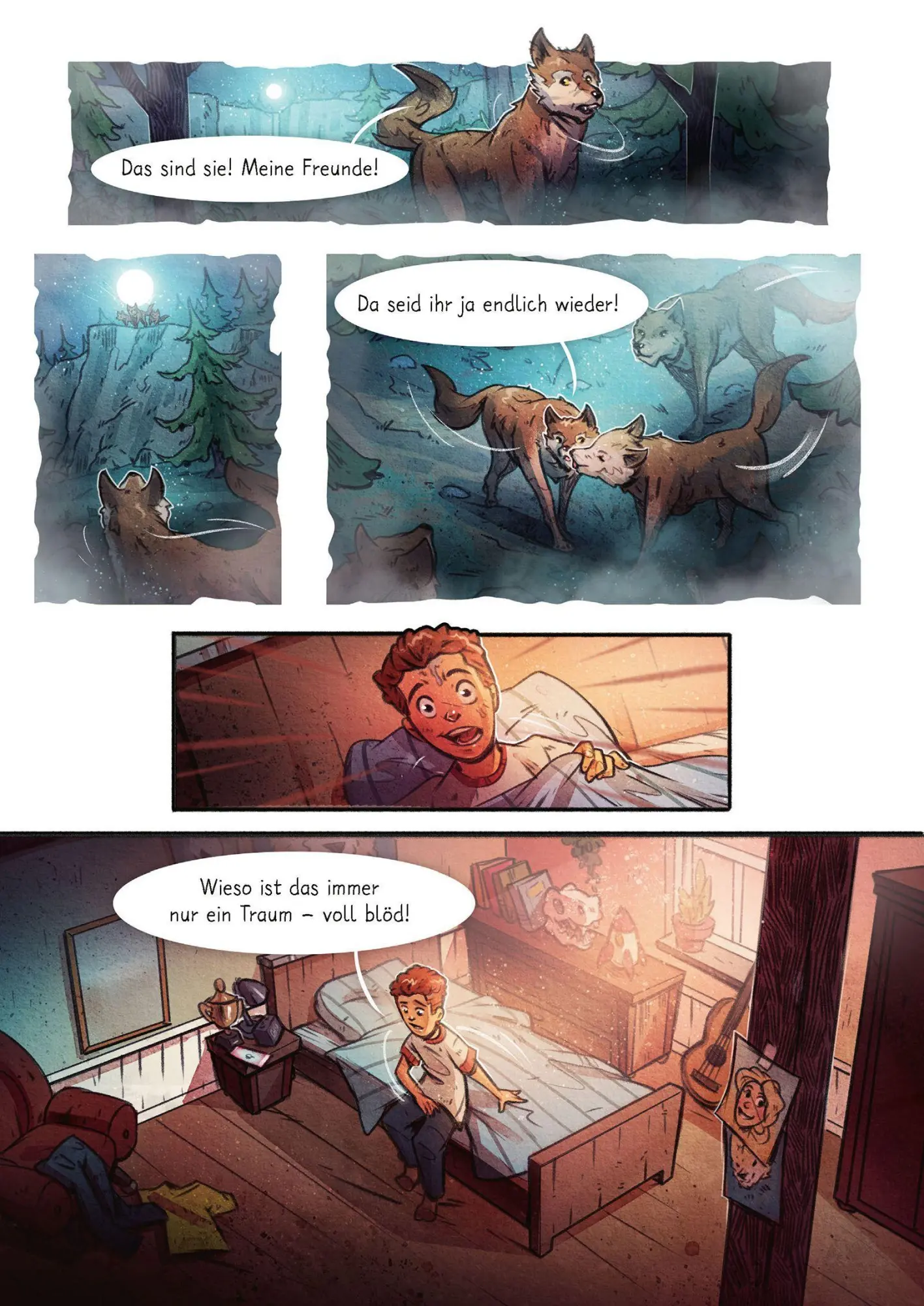 Bild: 9783401608686 | Woodwalkers - Graphic Novel (1). Jeffreys große Chance | Katja Brandis