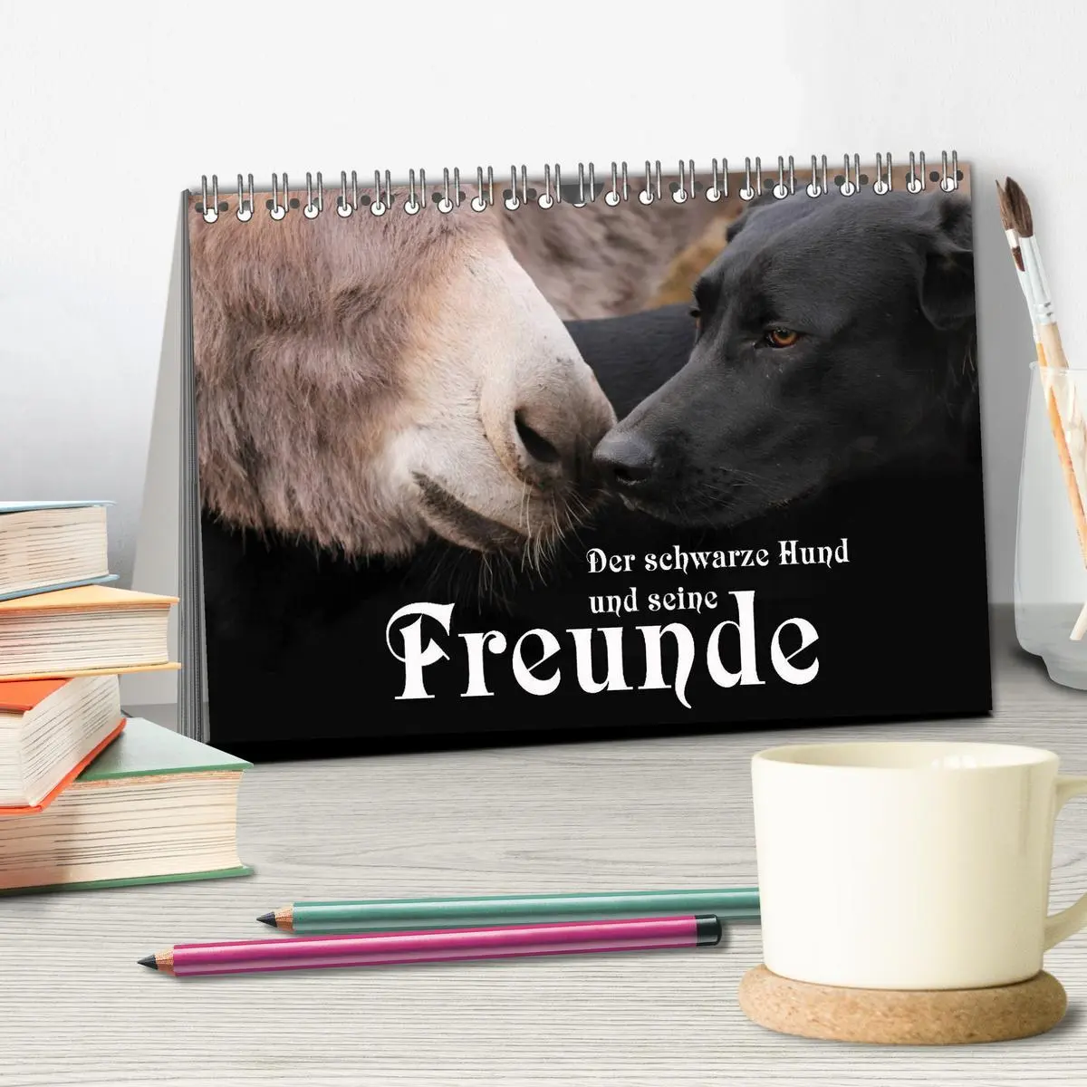 Bild: 9783516098686 | Der schwarze Hund und seine Freunde (Tischkalender 2026 DIN A5...