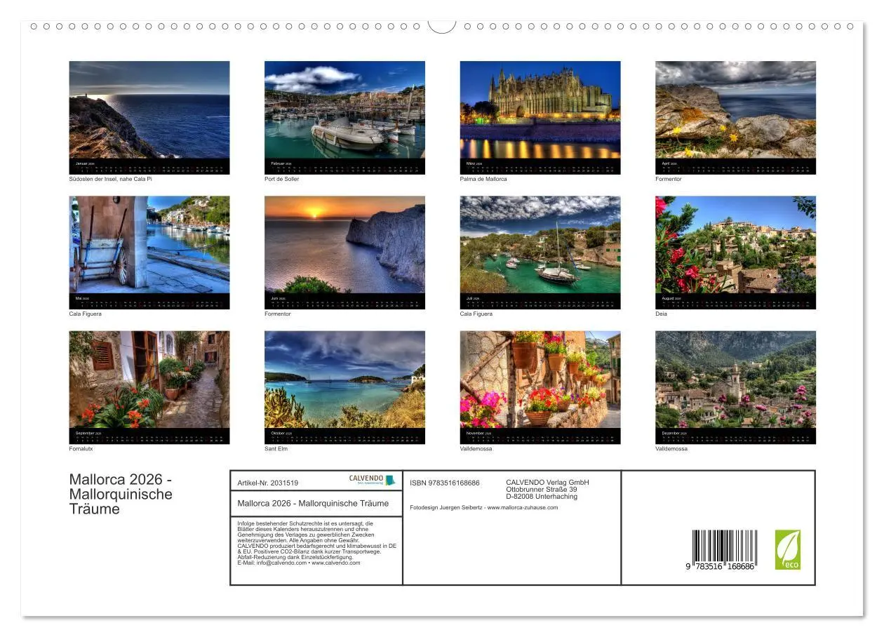 Bild: 9783516168686 | Mallorca 2026 - Mallorquinische Träume (hochwertiger Premium...