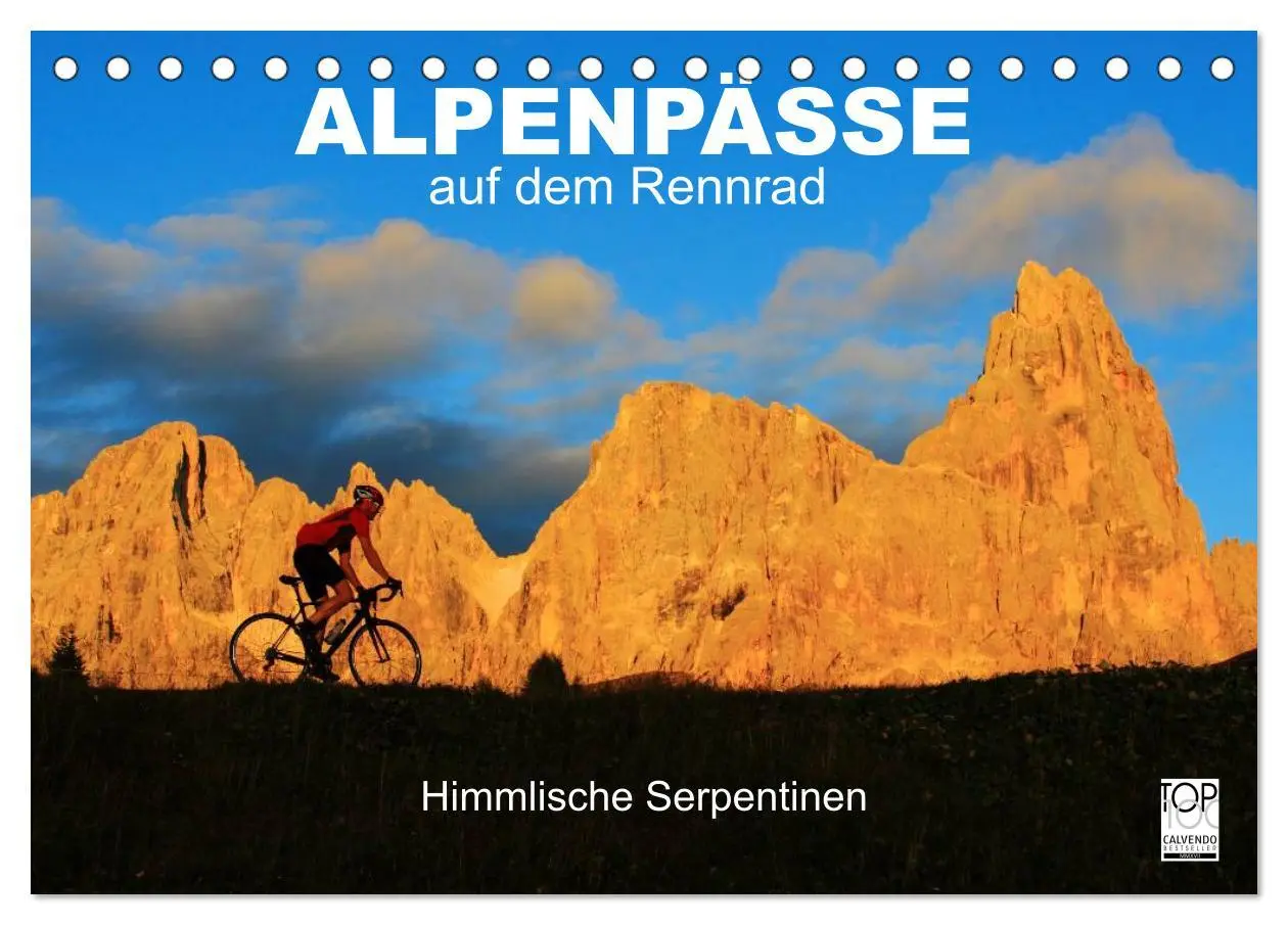 Cover: 9783516238686 | Alpenpässe auf dem Rennrad "Himmlische Serpentinen" (Tischkalender...