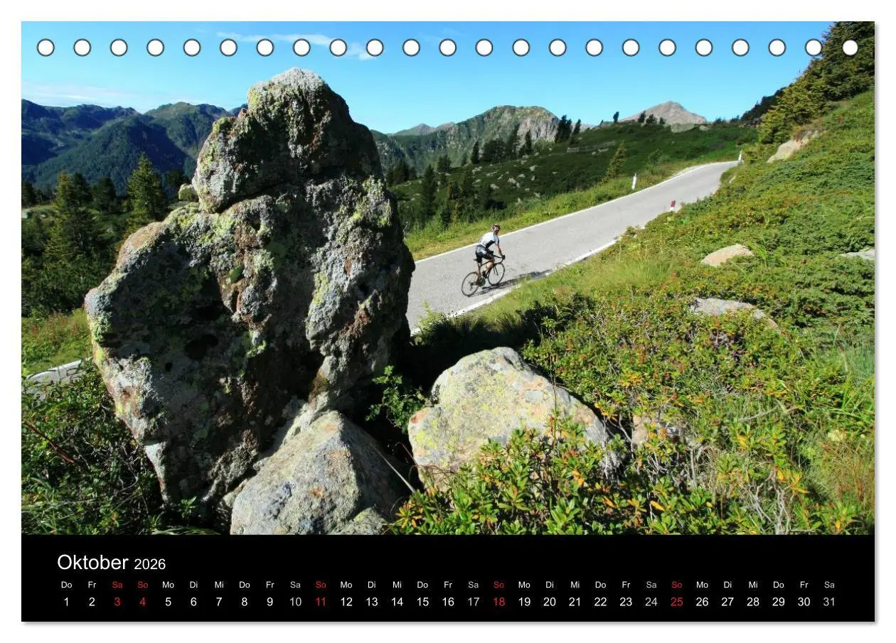 Bild: 9783516238686 | Alpenpässe auf dem Rennrad "Himmlische Serpentinen" (Tischkalender...