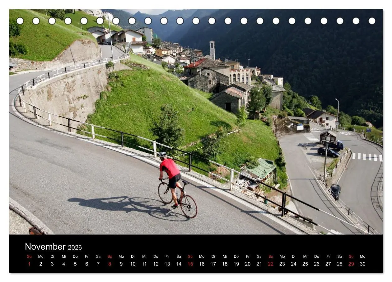 Bild: 9783516238686 | Alpenpässe auf dem Rennrad "Himmlische Serpentinen" (Tischkalender...