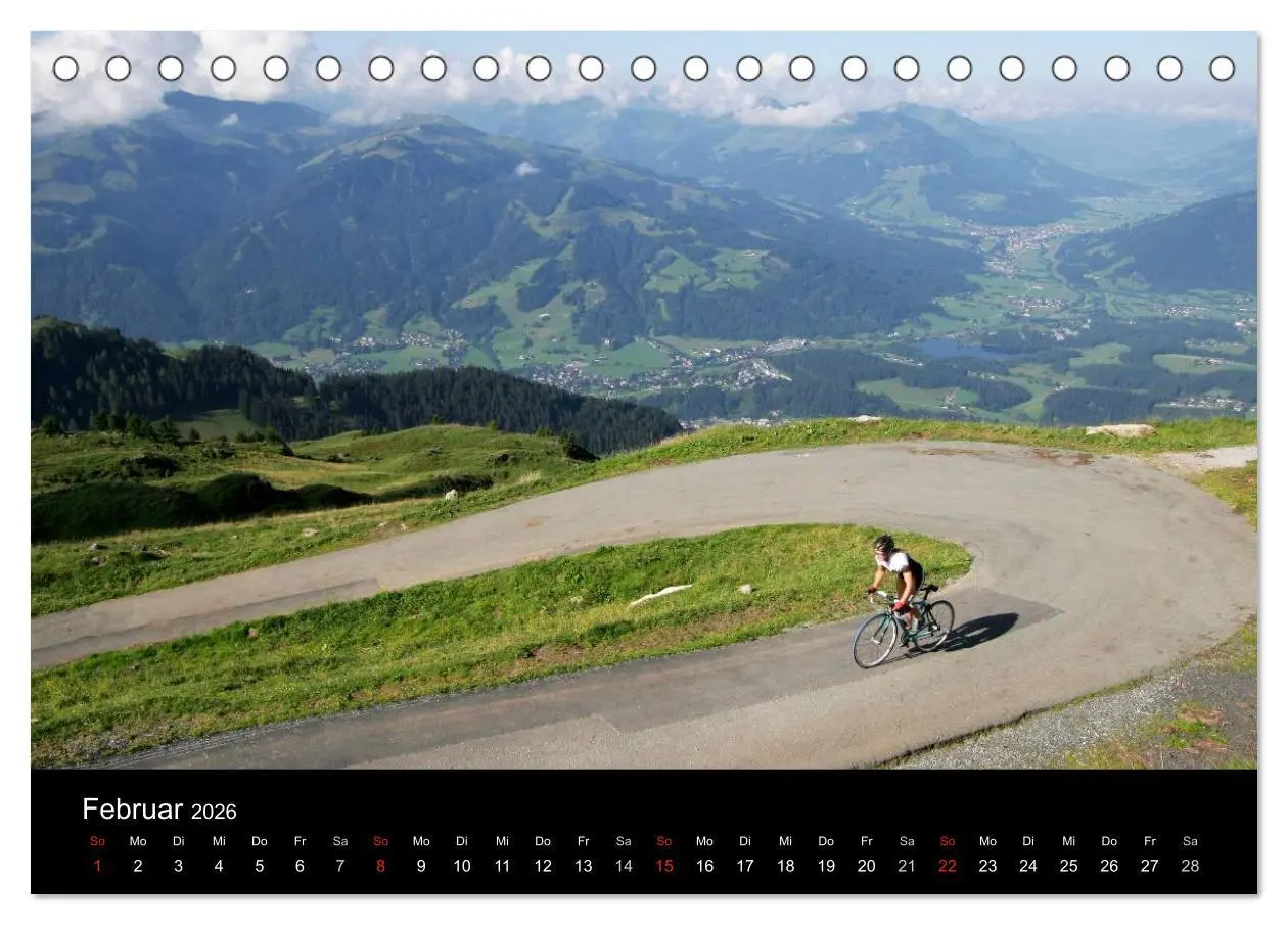 Bild: 9783516238686 | Alpenpässe auf dem Rennrad "Himmlische Serpentinen" (Tischkalender...