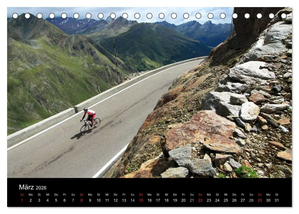 Bild: 9783516238686 | Alpenpässe auf dem Rennrad "Himmlische Serpentinen" (Tischkalender...