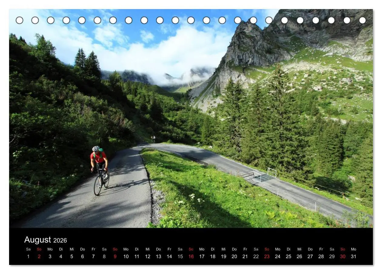 Bild: 9783516238686 | Alpenpässe auf dem Rennrad "Himmlische Serpentinen" (Tischkalender...