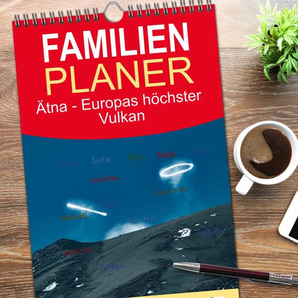 Bild: 9783516618686 | Familienplaner 2026 - Ätna - Europas höchster Vulkan mit 5 Spalten...