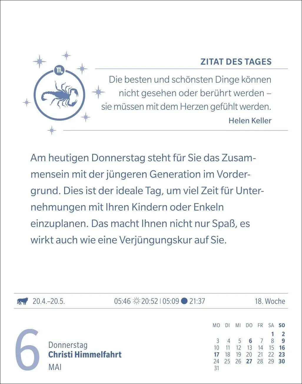 Bild: 9783840038686 | Skorpion Sternzeichenkalender 2027 - Tagesabreißkalender - Ihr...