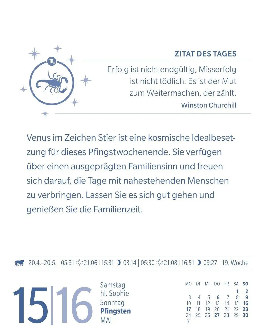Bild: 9783840038686 | Skorpion Sternzeichenkalender 2027 - Tagesabreißkalender - Ihr...