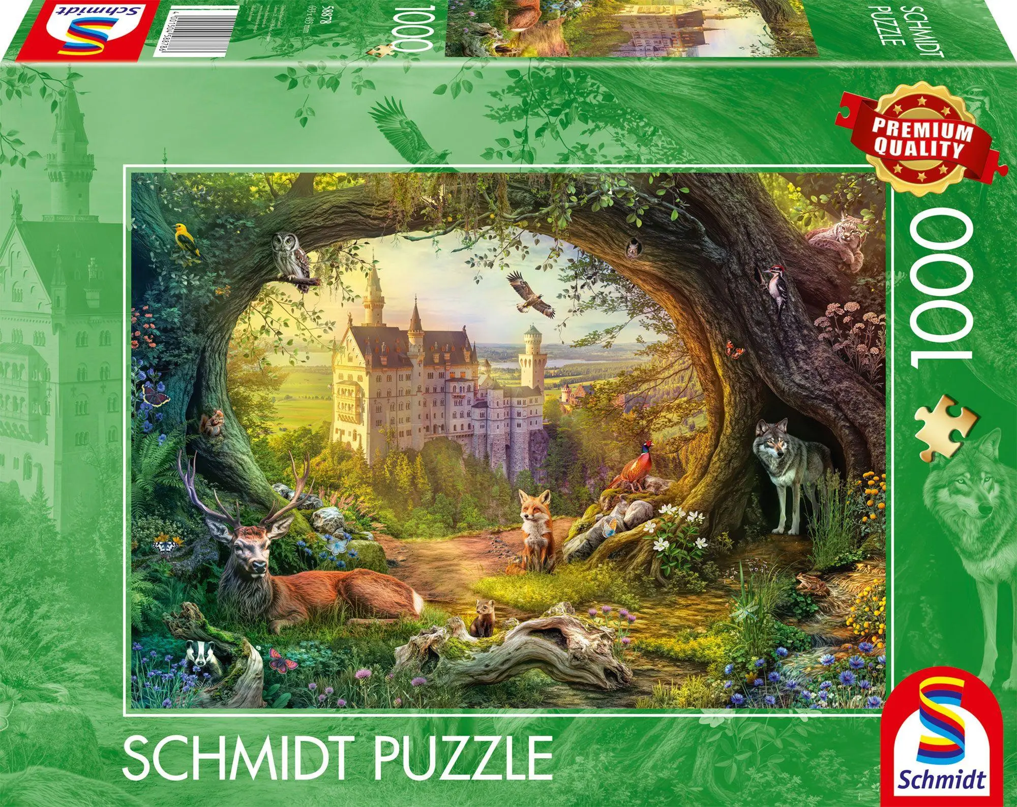Cover: 4001504588786 | Märchenschloss im Waldzauber | Puzzle Standard 1000 Teile | Spiel
