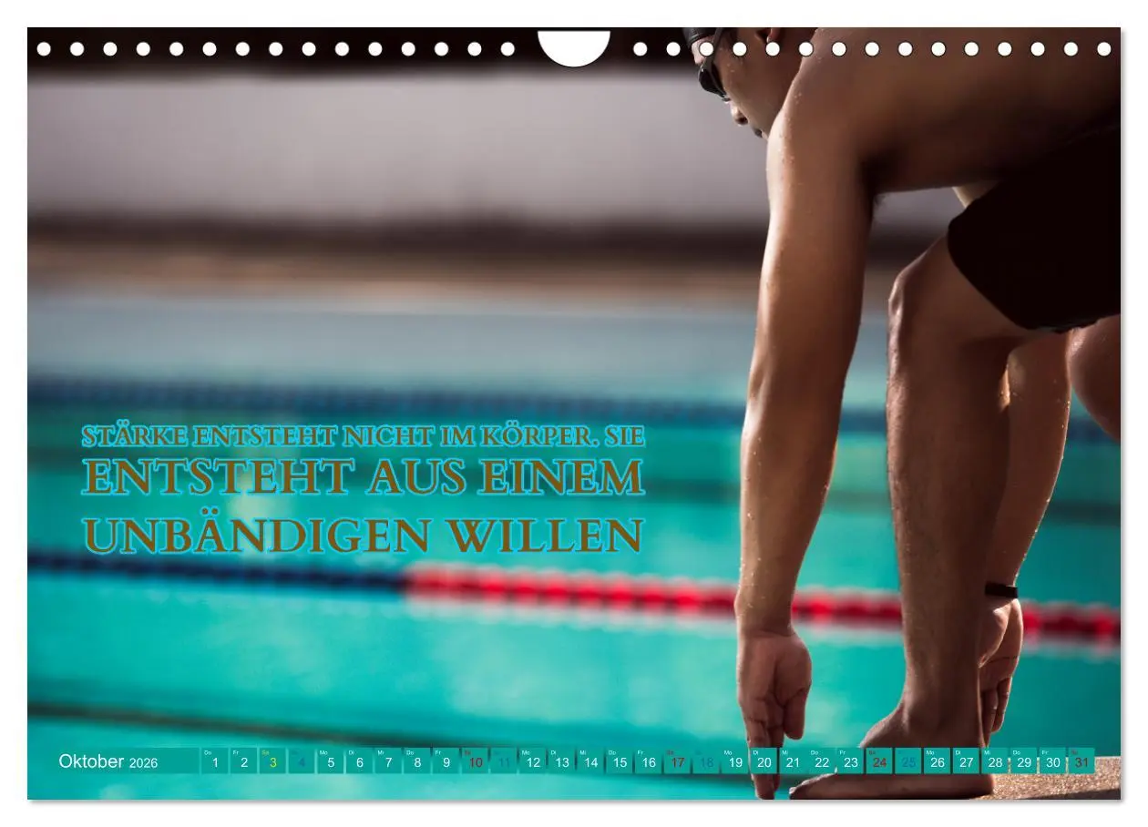Bild: 9783457378786 | Schwimmen und SUP Begleitet mit coolen Sprüchen (Wandkalender 2026...