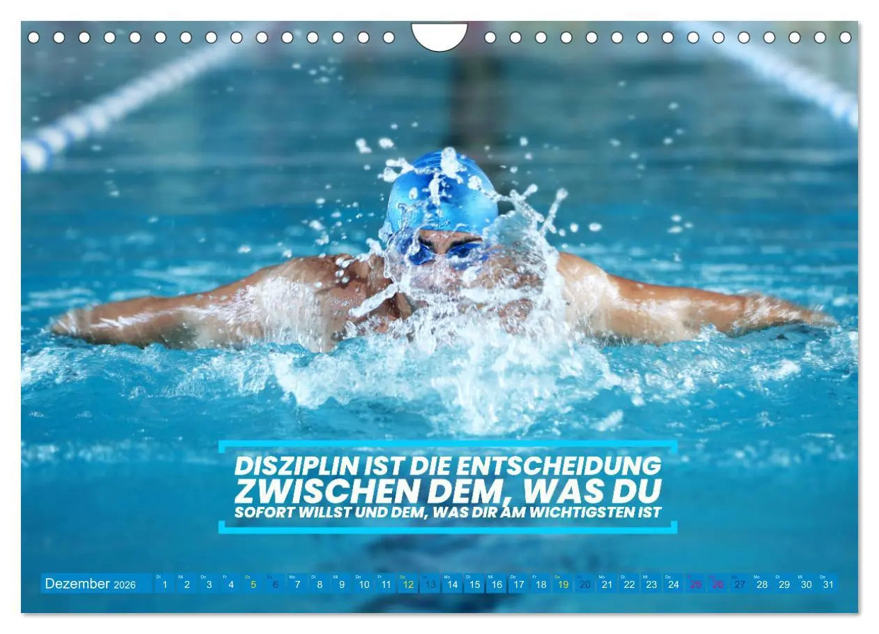Bild: 9783457378786 | Schwimmen und SUP Begleitet mit coolen Sprüchen (Wandkalender 2026...