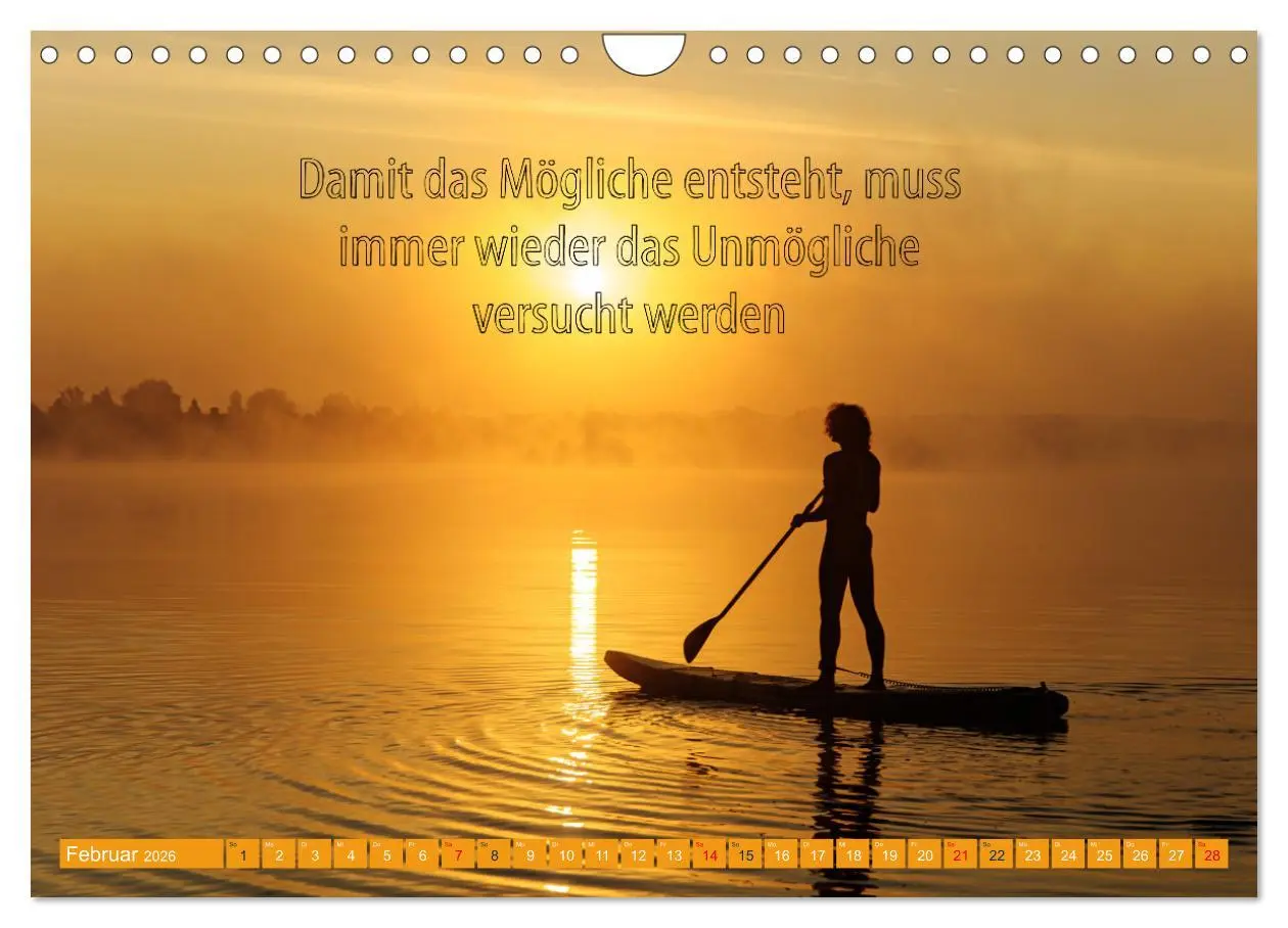 Bild: 9783457378786 | Schwimmen und SUP Begleitet mit coolen Sprüchen (Wandkalender 2026...