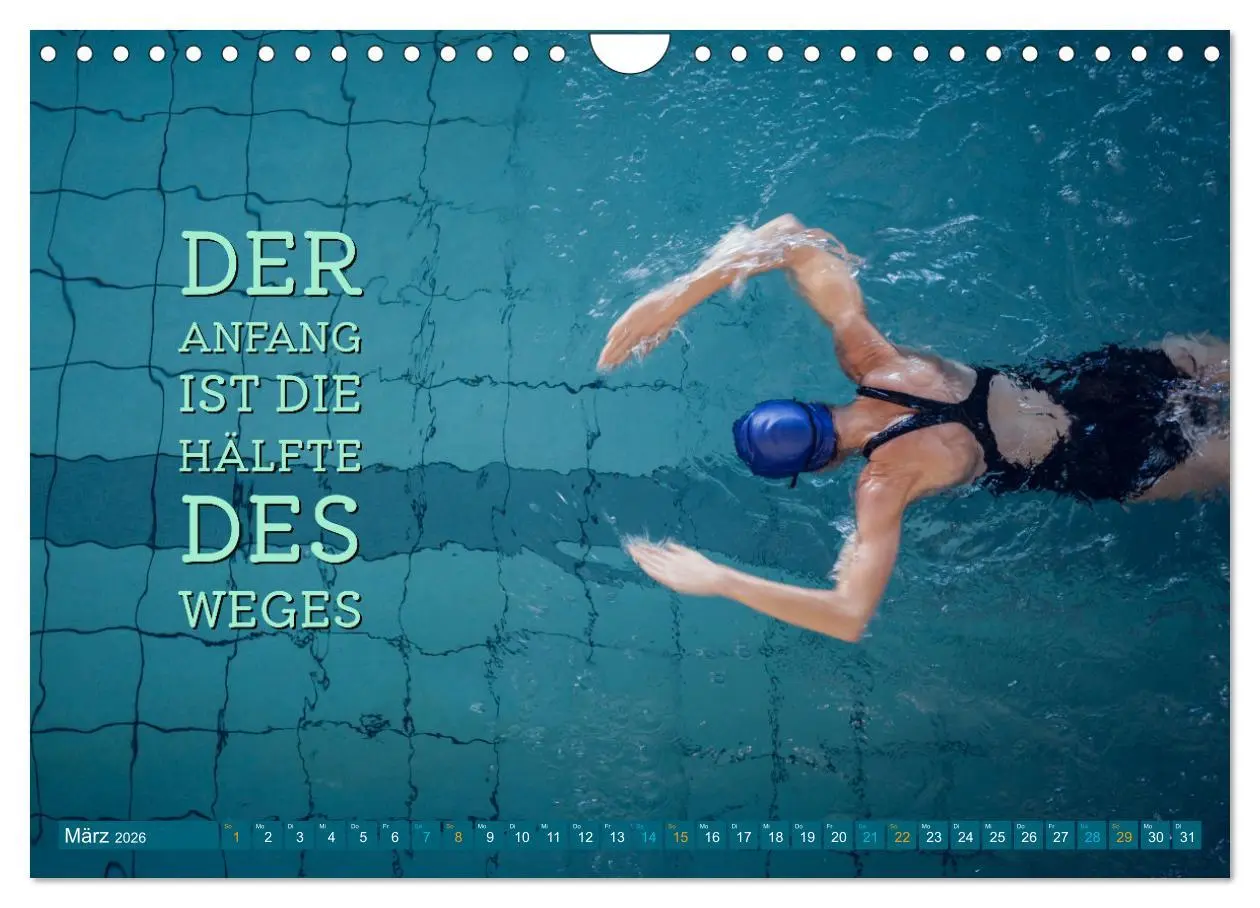 Bild: 9783457378786 | Schwimmen und SUP Begleitet mit coolen Sprüchen (Wandkalender 2026...