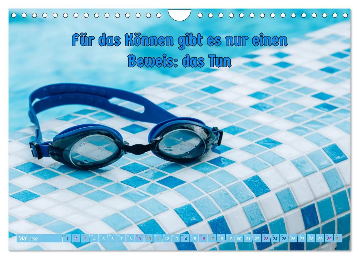Bild: 9783457378786 | Schwimmen und SUP Begleitet mit coolen Sprüchen (Wandkalender 2026...