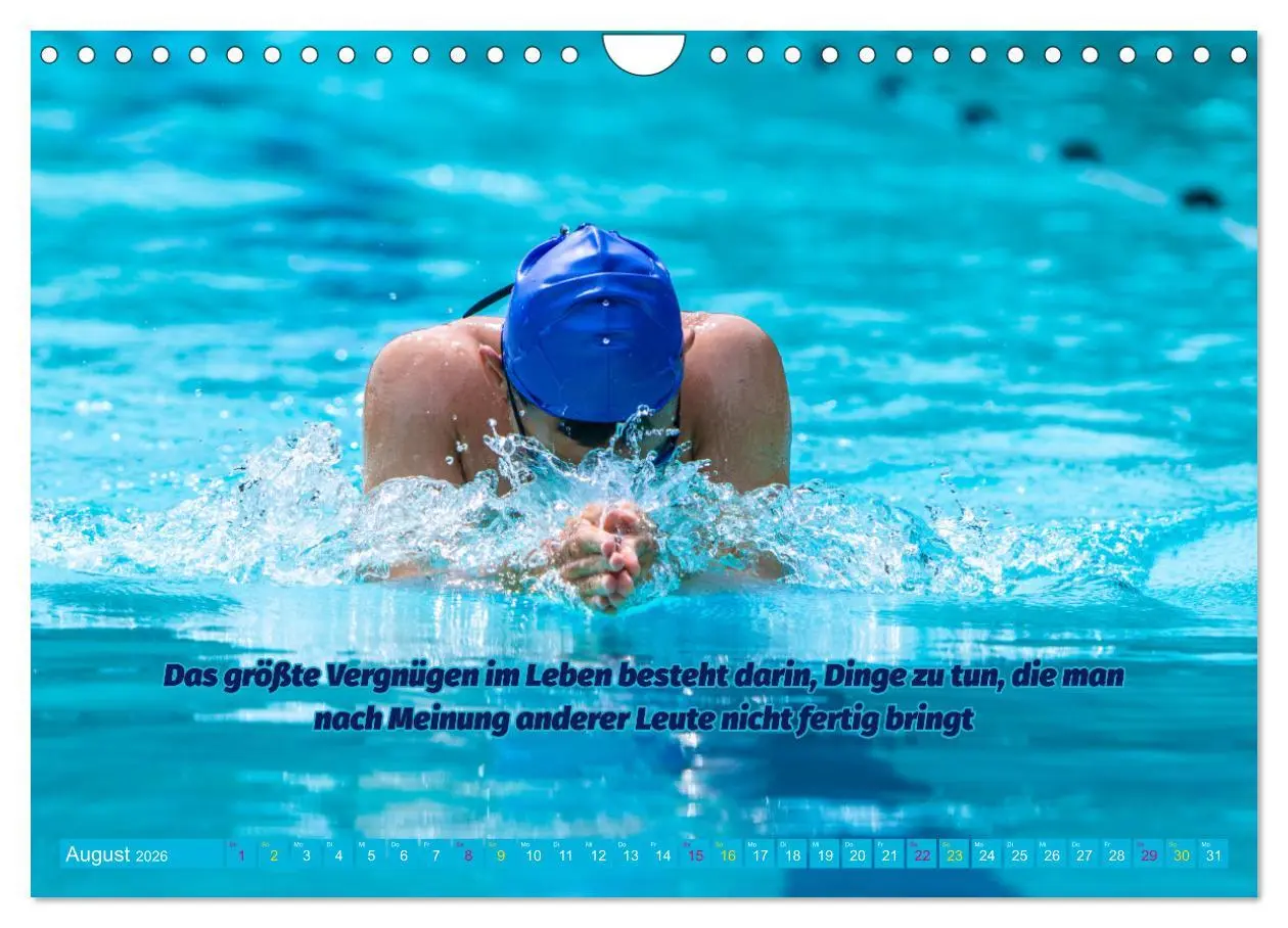 Bild: 9783457378786 | Schwimmen und SUP Begleitet mit coolen Sprüchen (Wandkalender 2026...