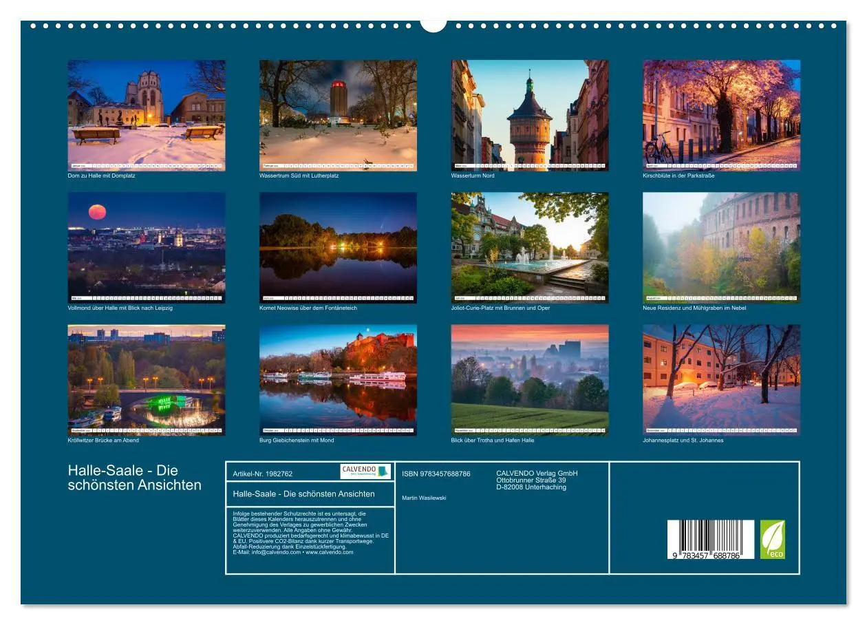 Bild: 9783457688786 | Halle-Saale - Die schönsten Ansichten (Wandkalender 2026 DIN A2...
