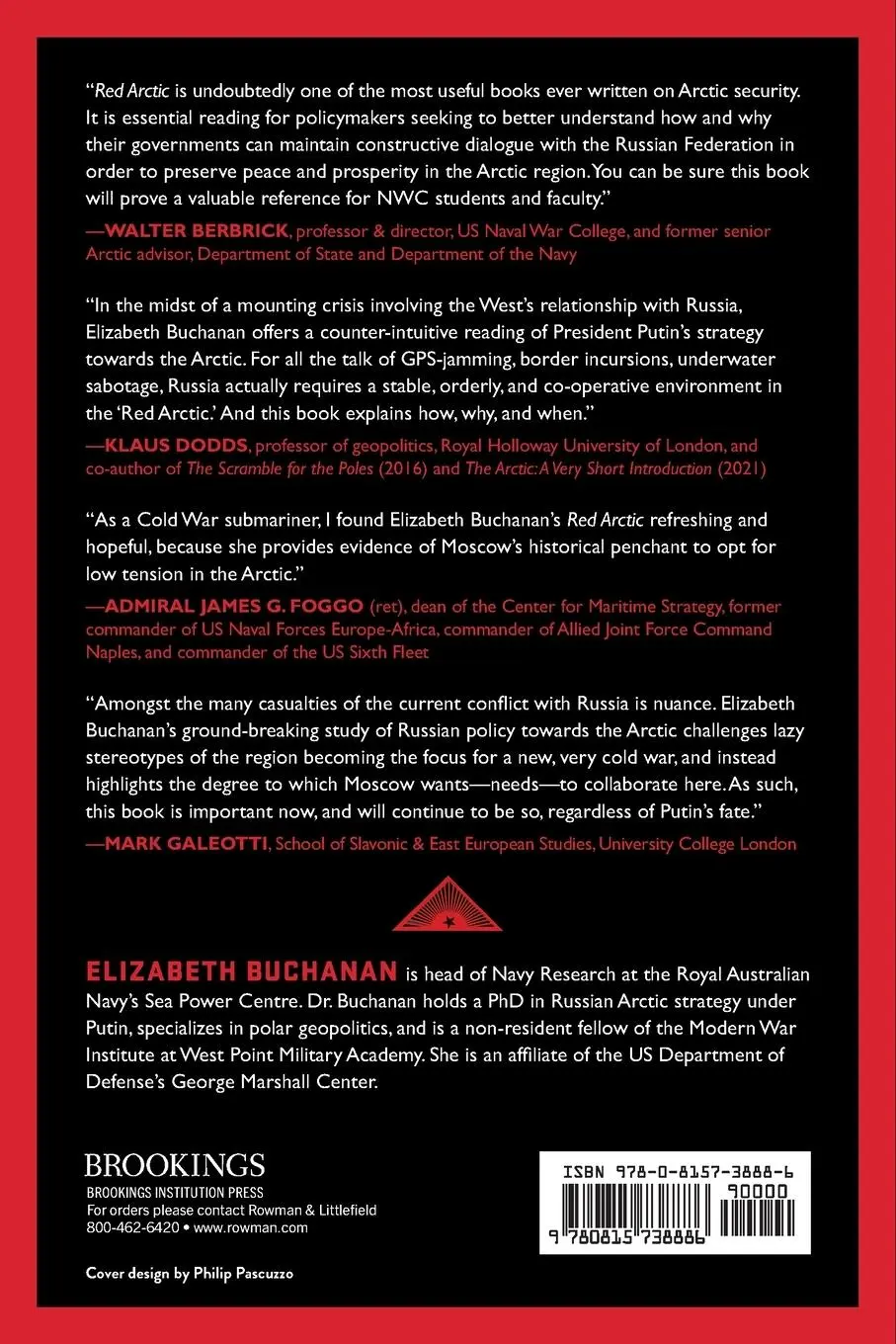 Rückseite: 9780815738886 | Red Arctic | Russian Strategy Under Putin | Elizabeth Buchanan | Buch