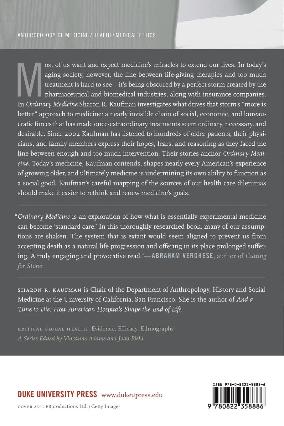 Rückseite: 9780822358886 | Ordinary Medicine | Sharon R. Kaufman | Taschenbuch | Englisch | 2015