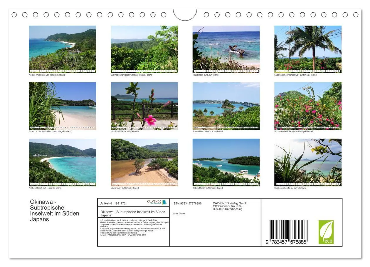 Bild: 9783457678886 | Okinawa - Subtropische Inselwelt im Süden Japans (Wandkalender 2026...