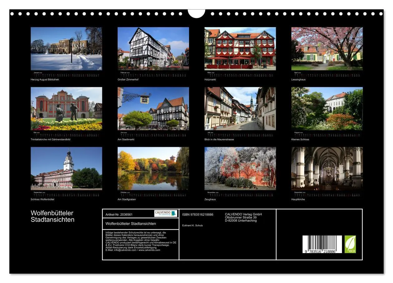 Bild: 9783516218886 | Wolfenbütteler Stadtansichten (Wandkalender 2026 DIN A3 quer),...