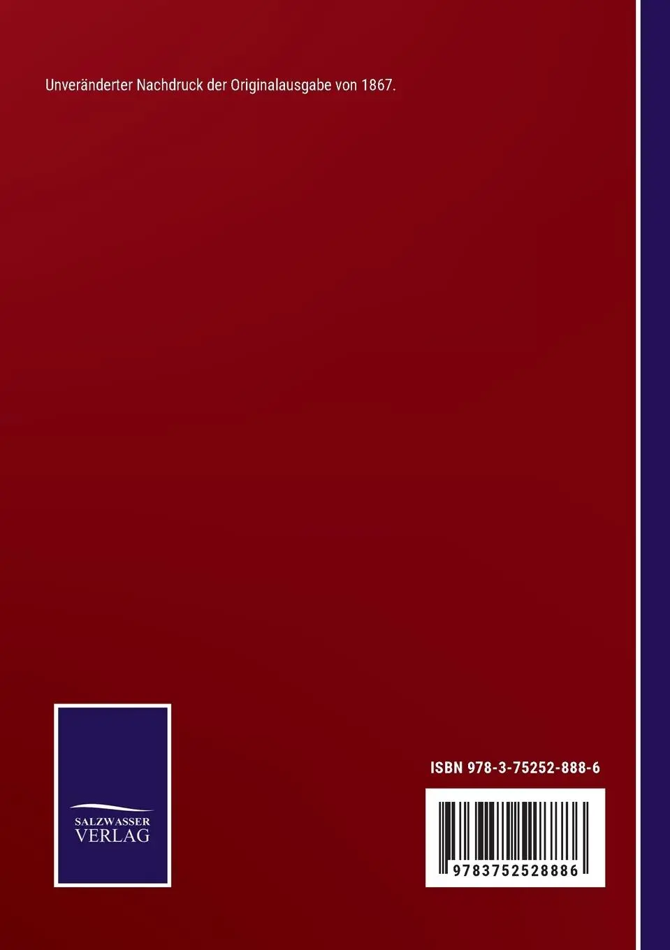 Rückseite: 9783752528886 | Physiologie des Geschmacks | Dritte Auflage | Brillat-Savarin | Buch