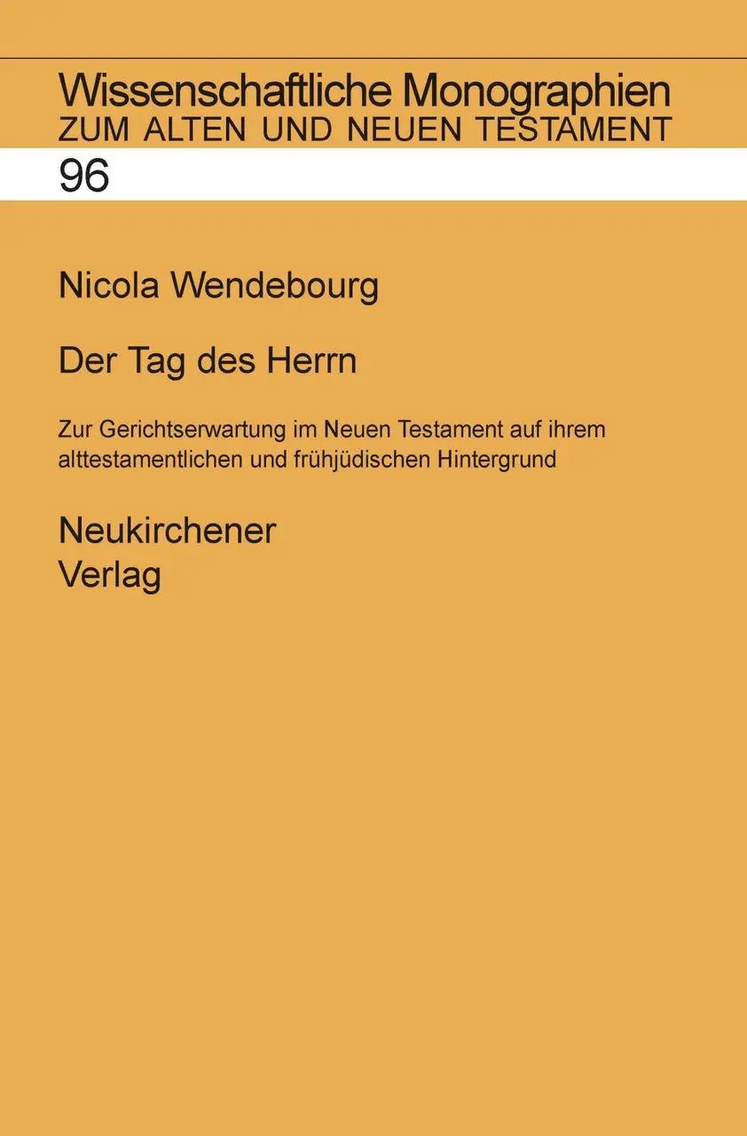 Cover: 9783788718886 | Der Tag des Herrn | Nicola Wendebourg | Buch | Deutsch | 2003
