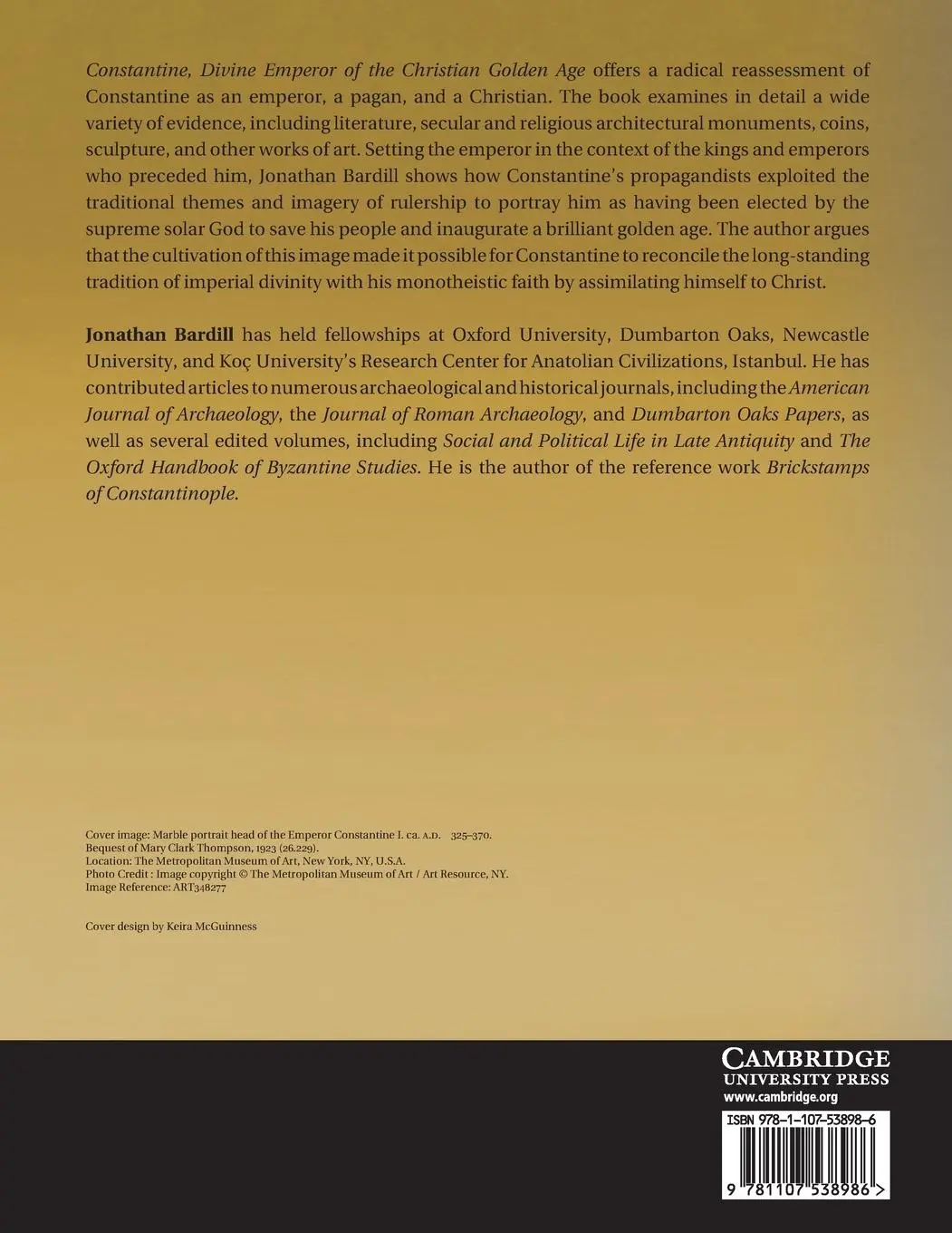 Rückseite: 9781107538986 | Constantine, Divine Emperor of the Christian Golden Age | Bardill