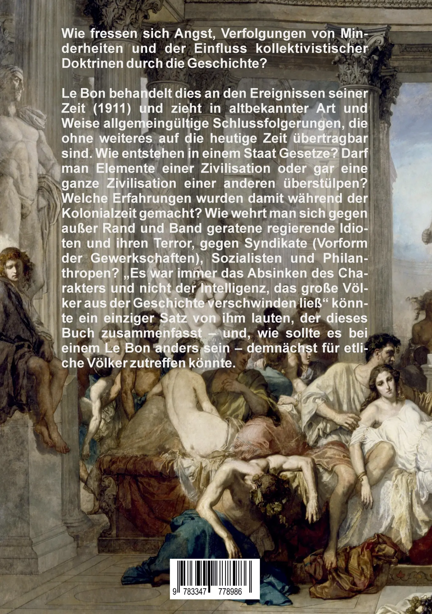 Rückseite: 9783347778986 | Politische Psychologie und die Verteidigung der Gesellschaft | Bon
