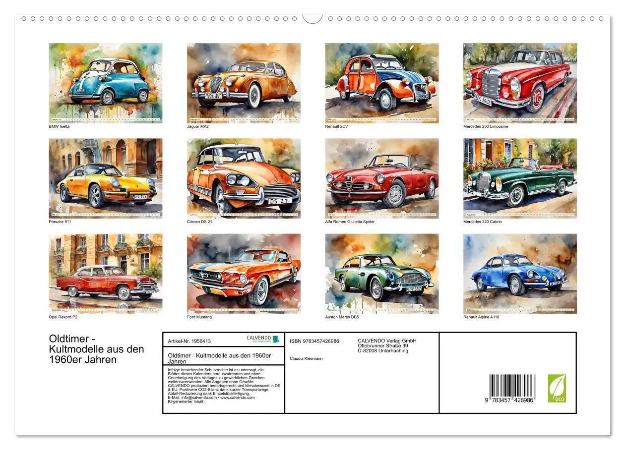 Bild: 9783457428986 | Oldtimer - Kultmodelle aus den 1960er Jahren (hochwertiger Premium...