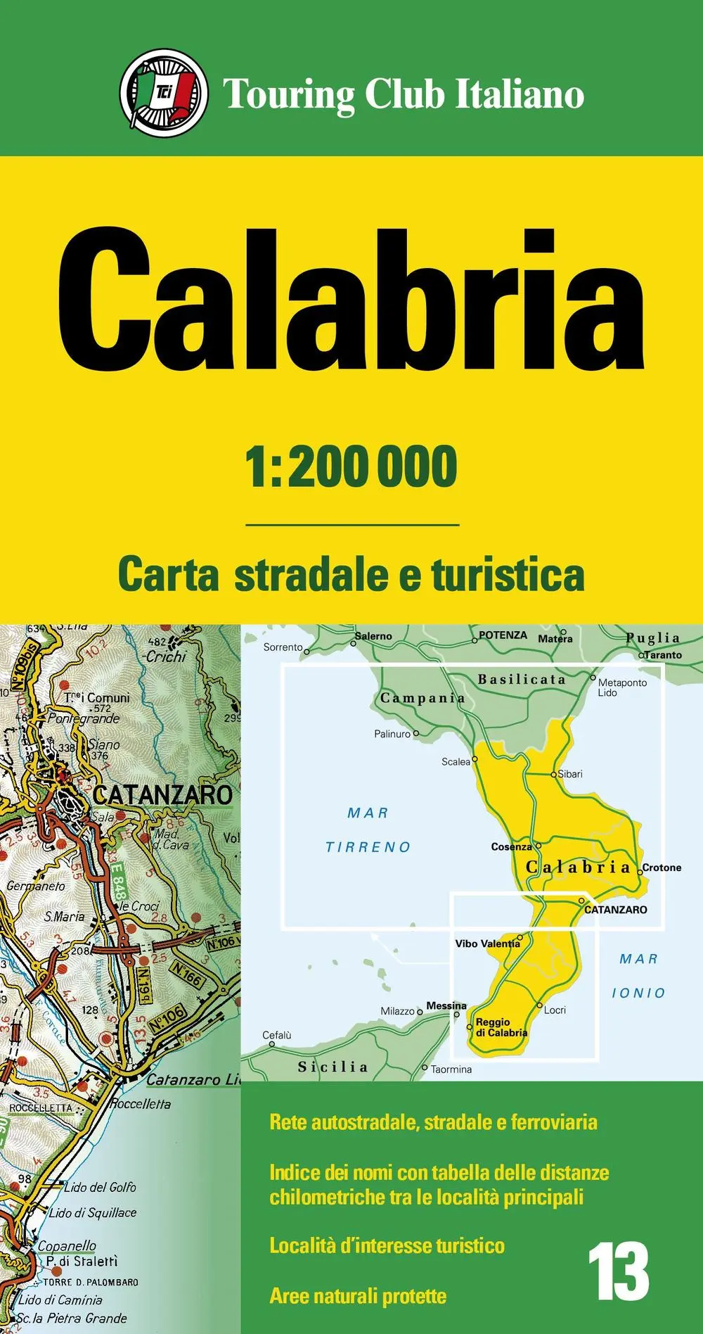 Cover: 9788836578986 | Calabria 1:200.000 | (Land-)Karte | Carte turistiche d'Italia | 2022
