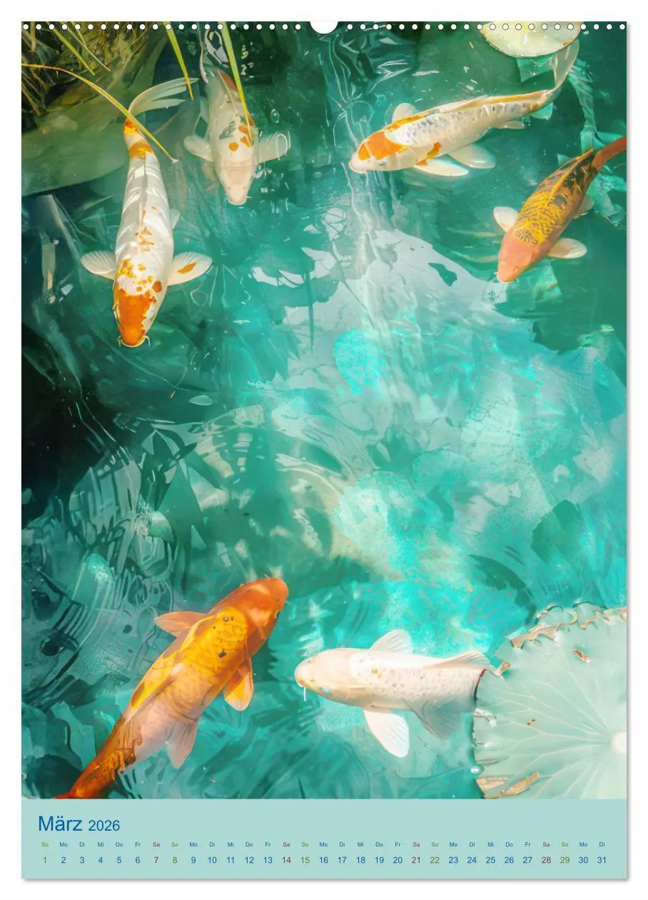 Bild: 9783516269086 | Prachtvolle Koi Karpfen Zierde aus Fernost (hochwertiger Premium...