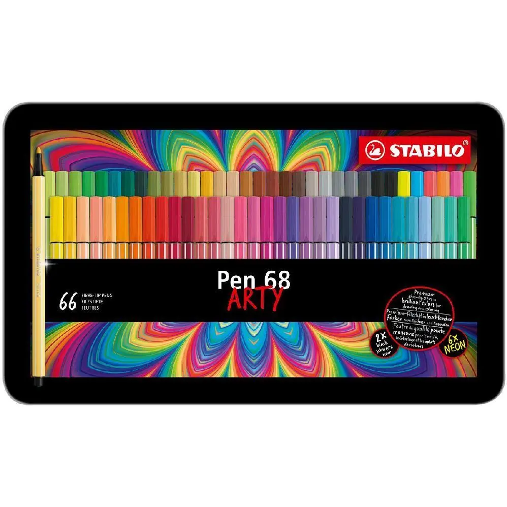 Cover: 4006381579186 | STABILO Pen 68 66er Metalletui ARTY | In Karton | 6866-031 | 2022